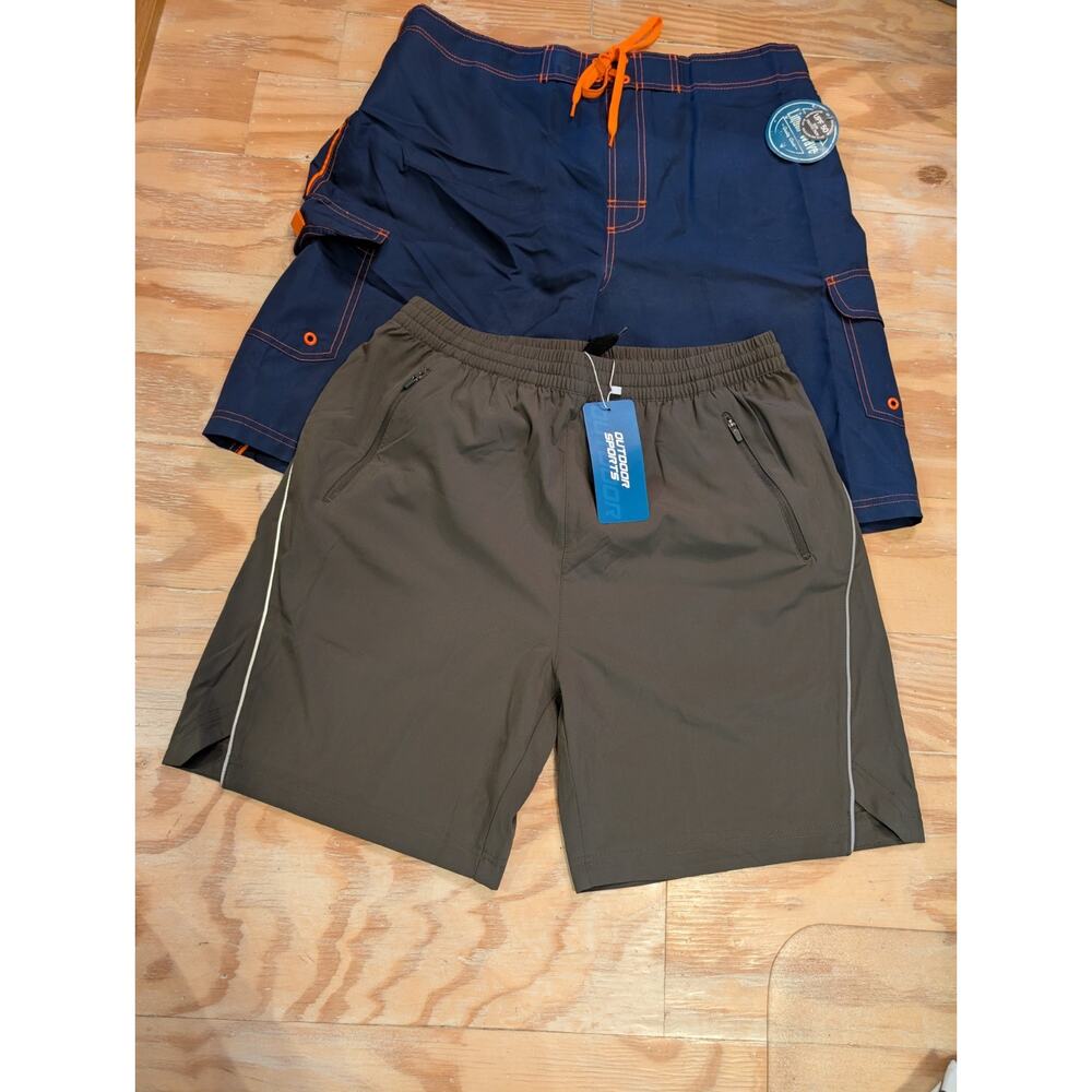 Men's Liquid Wave & Outdoor Sports Swim Shorts Size Lg Lot of 2 NWT